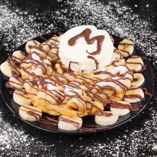 Banana-Tella Funnel Cake