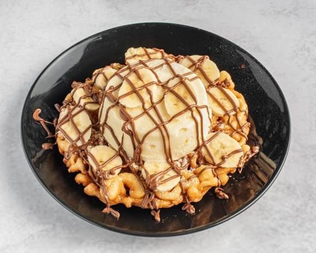 Banana-Tella Funnel Cake.