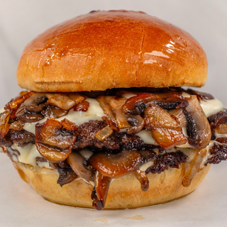 Swiss N Shroom Burger
