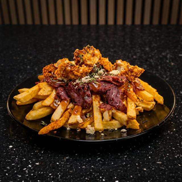 Cluck N Moo Poutine.