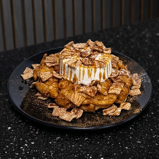 Cinnamon Funnel Cake.