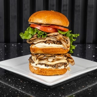 Swiss N Shroom Burger